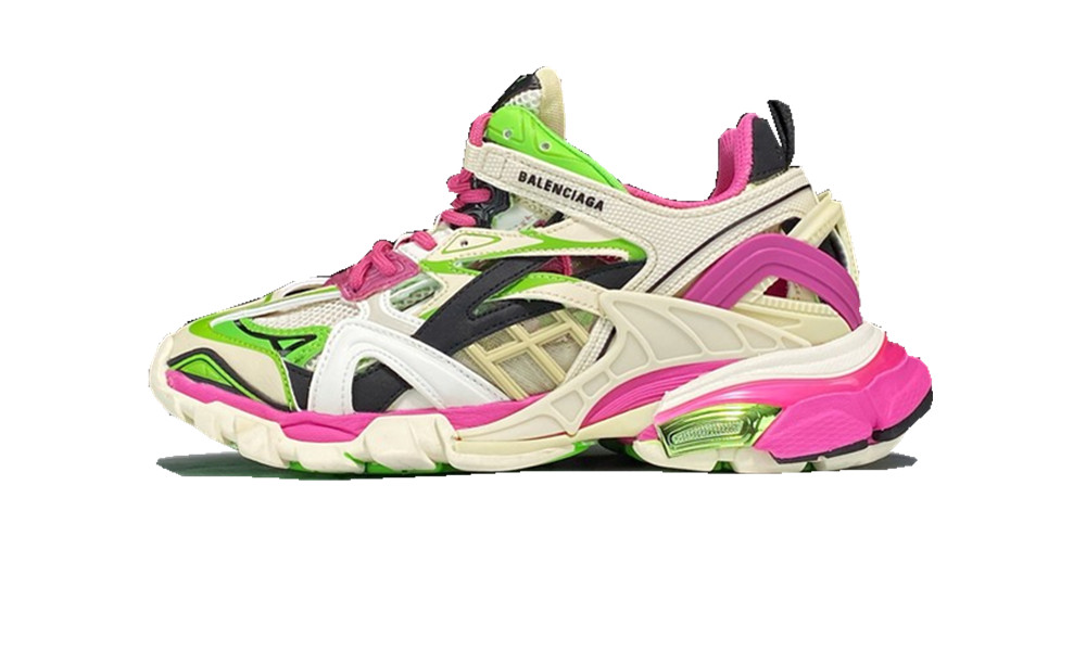 BALENCIAGE Track 2 White/Green/Pink,Specials : Monicasneaker_monicasneakers