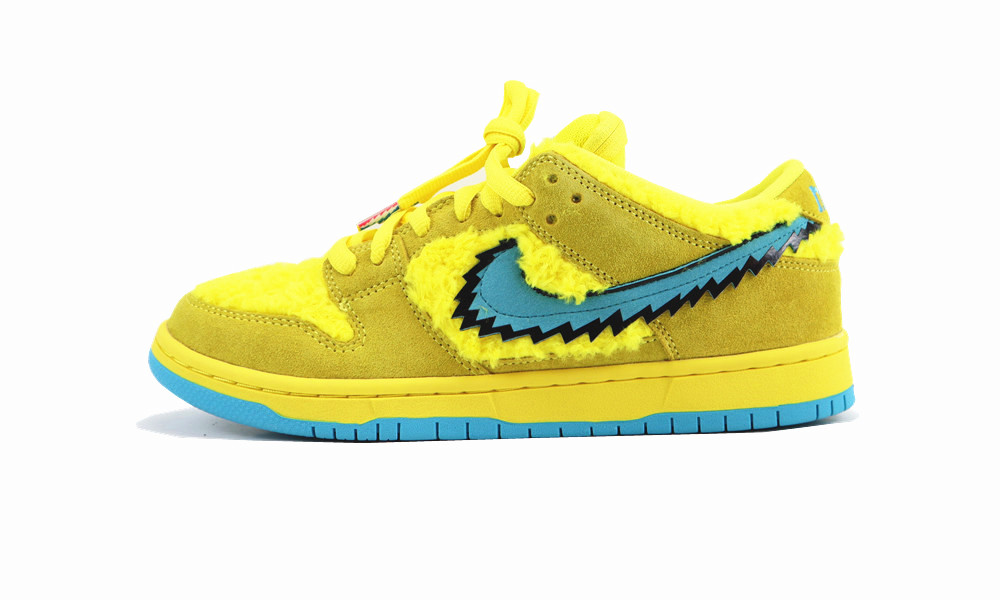 PK GOD NIKE SB DUNK LOW “GRATEFUL DEAD - YELLOW BEAR”,Specials : Monicasneaker_monicasneakers