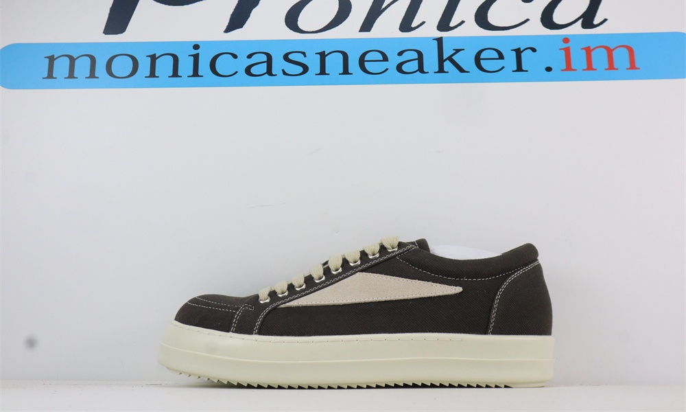 Rick Owens DRKSHDW EDFU Vintage Sneakers Taupe Grey