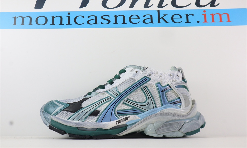 Balenciag Runner Sneaker 'White Green...
